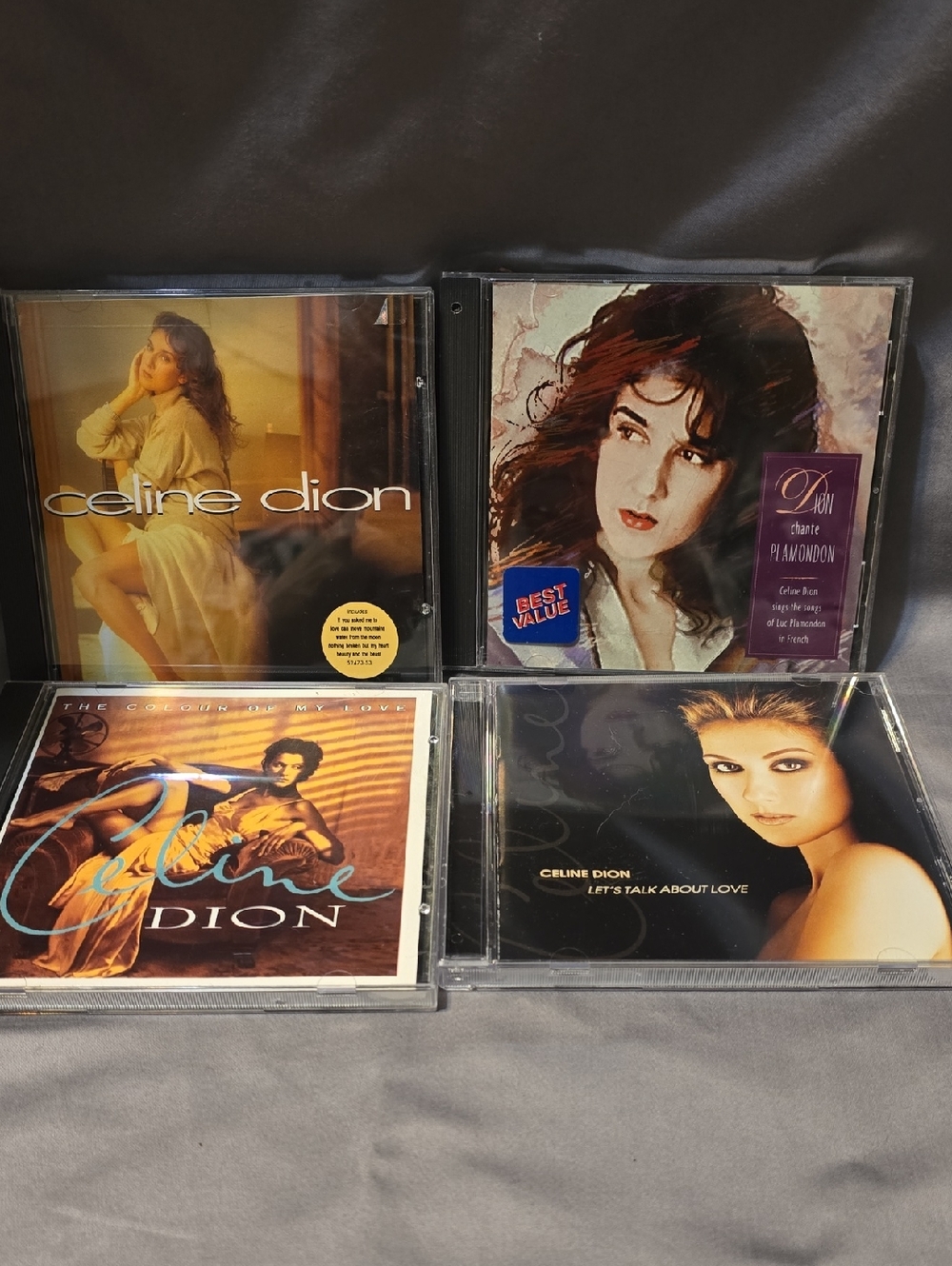 Celine Dion CD‎ Collection - Assorted Covers (Black/White)